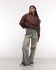 Weekday Weekday hoodie in dark brown - 3