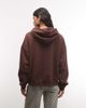 Weekday Weekday hoodie in dark brown - 4