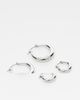 Weekday Weekday hoop earrings 2-pack in silver - 1