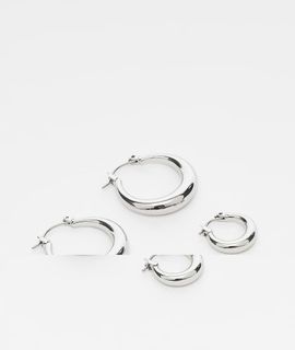 Weekday Weekday hoop earrings 2-pack in silver