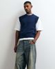 Weekday Weekday knit tank top in dark blue - 4