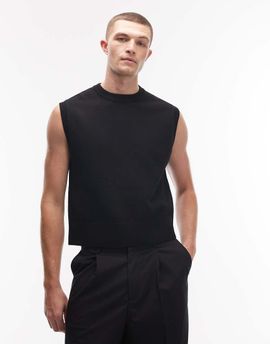 Weekday Weekday knit vest in black