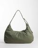 Weekday Weekday large nylon tote in khaki green - 1