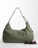 Weekday Weekday large nylon tote in khaki green - 2