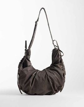 Weekday Weekday Leyla cross body bag in dark brown