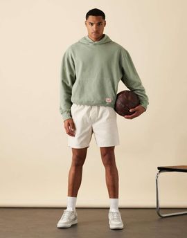 Weekday Weekday linen shorts in beige-Neutral