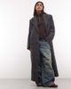 Weekday Weekday Logan wool blend oversized coat in gray melange - 1