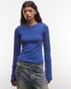 Weekday Weekday long sleeve top in blue - 1