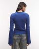 Weekday Weekday long sleeve top in blue - 4