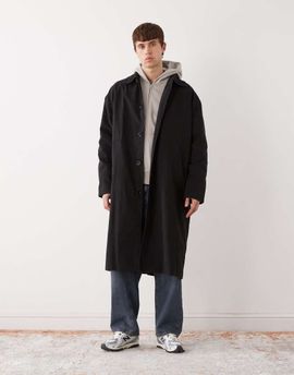 Weekday Weekday longline car coat in black