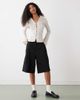 Weekday Weekday longline suiting shorts in black - 1