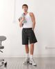 Weekday Weekday loose fit shorts in black stripes - 1