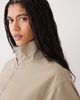 Weekday Weekday loose funnel neck jacket in beige-Brown - 2