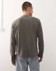 Weekday Weekday lounge relaxed fit long sleeve T-shirt in mole-Gray - 3