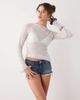 Weekday Weekday low waist denim hot pant shorts in blue - 1