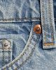 Weekday Weekday low waist denim micro shorts in light blue - 3