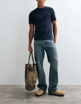 Weekday Weekday low waist straight bootcut jeans in dusty blue wash