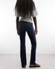 Weekday Weekday Luna low waist skinny flare jeans in dark blue - 2