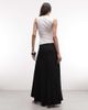 Weekday Weekday maxi skirt in black pinstripe - 4