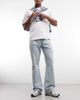 Weekday Weekday Mercury relaxed bootcut flare jeans in light blue - 1
