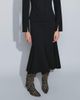 Weekday Weekday midi skirt with mermaid hem in black stripes - part of a set - 2