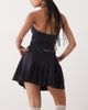 Weekday Weekday mix & match pleated mini skirt in navy pinstripe - 4