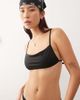 Weekday Weekday mix & match square bikini top with barely there strappy back in black - 1