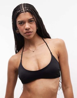 Weekday Weekday mix and match halter bikini top in black