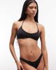 Weekday Weekday mix and match halter bikini top in black - 4