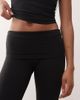 Weekday Weekday mix and match seamless stretch flared yoga leggings in black - 2