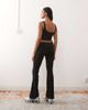 Weekday Weekday mix and match seamless stretch flared yoga leggings in black - 3