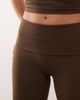 Weekday Weekday mix and match seamless stretch flared yoga leggings in dark brown - 3