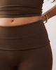 Weekday Weekday mix and match seamless stretch flared yoga leggings in dark brown - 4