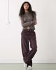 Weekday Weekday mock neck zip through long sleeve top in washed gray - 4