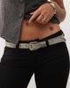 Weekday Weekday multi D-ring belt in mole-Brown - 1