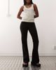 Weekday Weekday Nova low waist slim fit bootcut jeans in black-Blue - 1