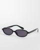 Weekday Weekday oval sunglasses in black - 1