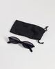 Weekday Weekday oval sunglasses in black - 3