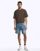 Weekday Weekday oversized denim shorts in blue - 1