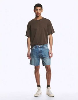 Weekday Weekday oversized denim shorts in blue