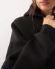 Weekday Weekday oversized hoodie in black in scuba-style fabric - 3