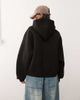 Weekday Weekday oversized hoodie in black in scuba-style fabric - 4