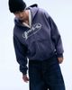 Weekday Weekday oversized hoodie with scribble graphic in washed purple - 1
