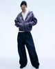 Weekday Weekday oversized hoodie with scribble graphic in washed purple - 2