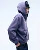 Weekday Weekday oversized hoodie with scribble graphic in washed purple - 3
