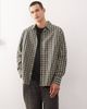 Weekday Weekday oversized shirt in beige & black check-Neutral - 1