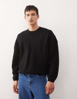 Weekday Weekday oversized sweater in black