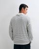 Weekday Weekday oversized sweater in off-white and black stripes - 4
