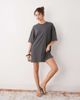 Weekday Weekday oversized T-shirt dress in charcoal exclusive to ASOS-Gray - 1