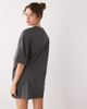 Weekday Weekday oversized T-shirt dress in charcoal exclusive to ASOS-Gray - 2